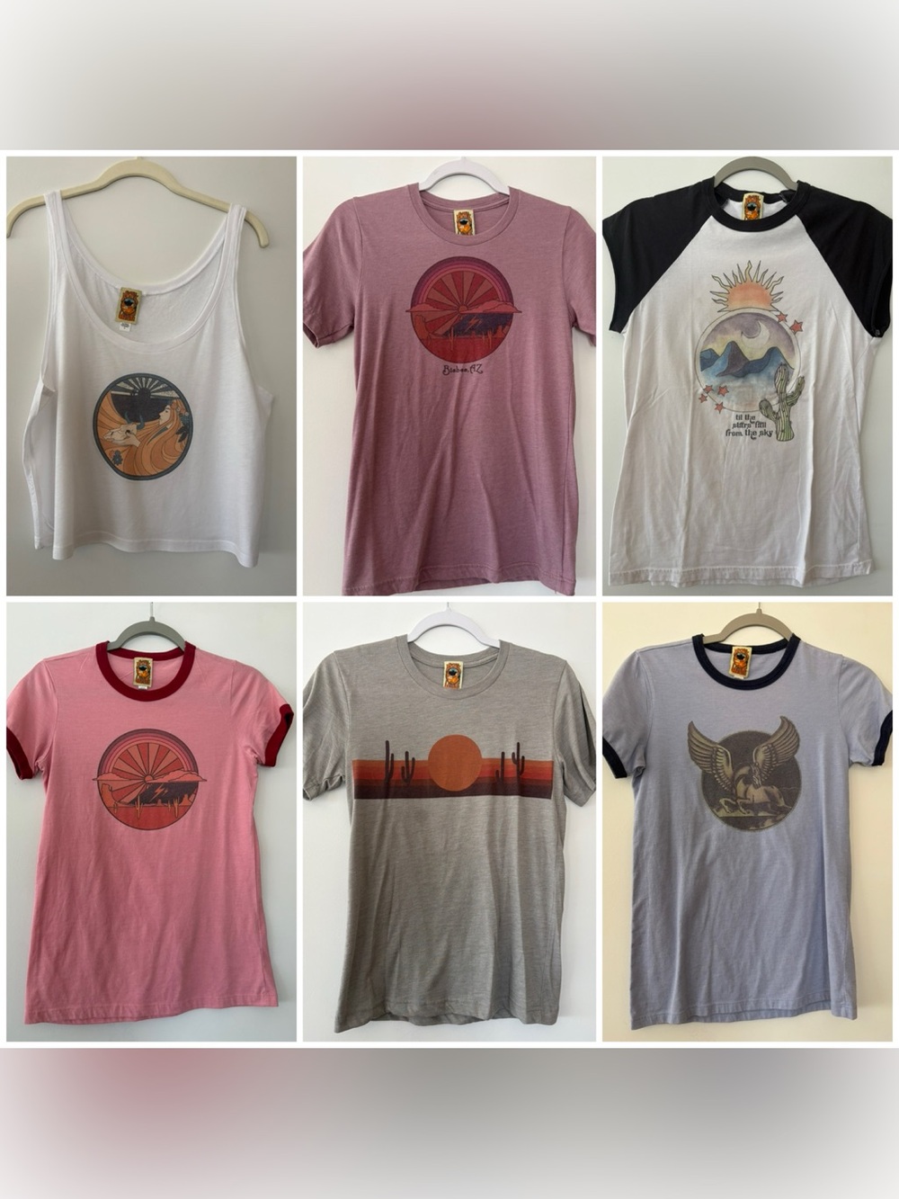 LOT of 6 CLASSIC ROCK COUTURE Tee Shirts Sizes XS-M